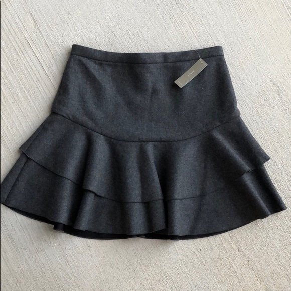 J. Crew Dresses & Skirts - \J. Crew\• NWT Flounce Skirt in Bonded Wool